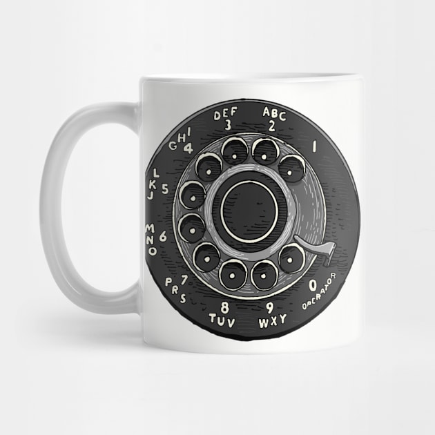 Retro Rotary Dial Phone by GoshWow®